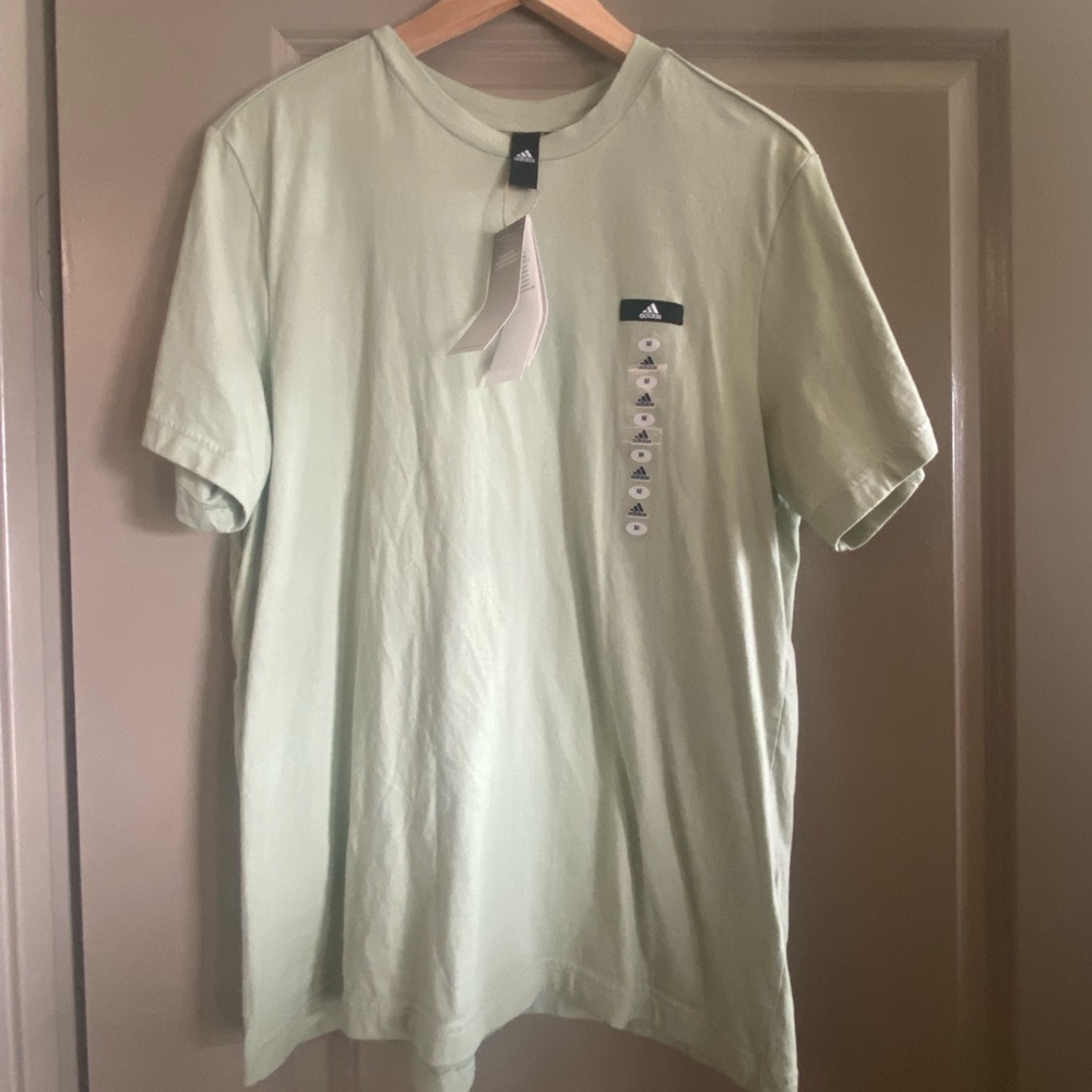 NWT Adidas Label T Shirt Womens Medium Magic Lime